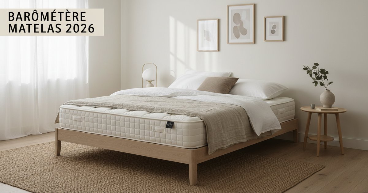 Barometre Matelas 2026 : le classement chiffre des 10 meilleurs modeles testes